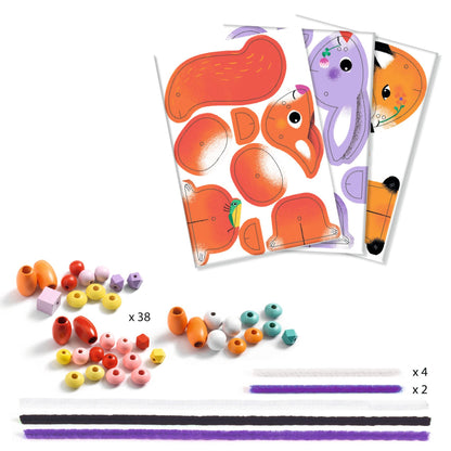 Djeco Threading - Cute Animals Threading