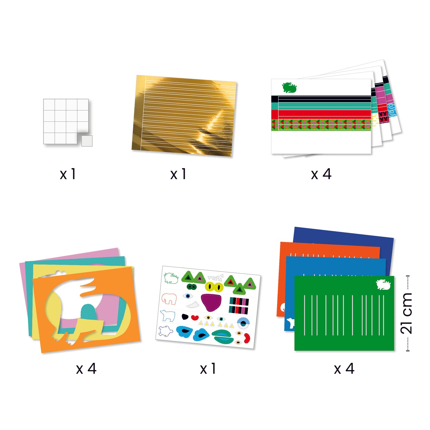 Djeco In Front, Behind, In Front Create With Paper