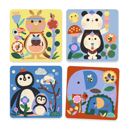 Djeco Magic Coloring. Peekaboo! Baby Animals Around The World Colouring
