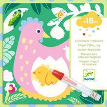 Djeco Magic Coloring. Peekaboo! Garden Baby Animals Colouring