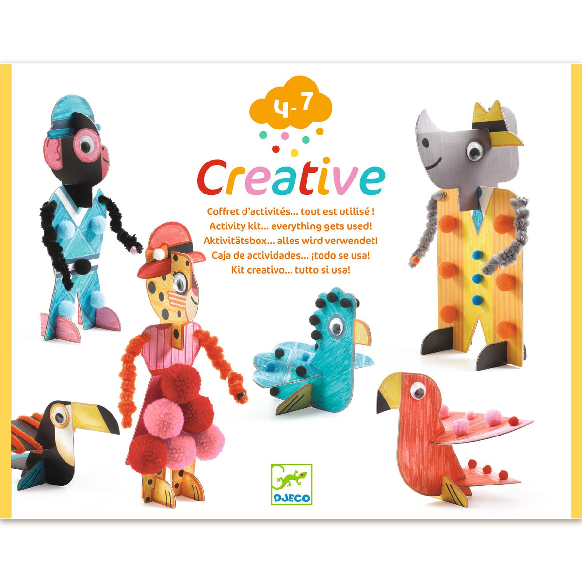 Djeco Creative Punch Out Box-Activity Kit… Everything Gets Used!-6 Savanna Chic