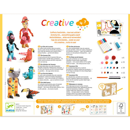 Djeco Creative Punch Out Box-Activity Kit… Everything Gets Used!-6 Savanna Chic