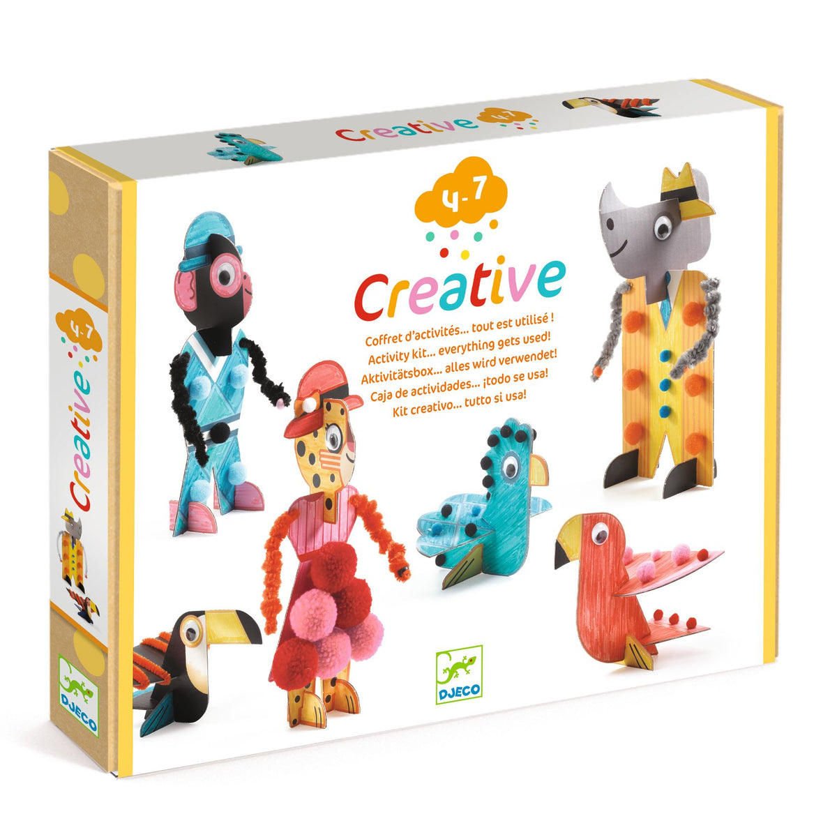 Djeco Creative Punch Out Box-Activity Kit… Everything Gets Used!-6 Savanna Chic