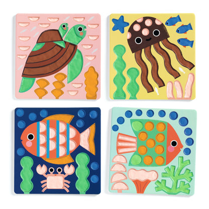 Djeco Air-Dry Clay Colouring – Cheeky Underwater