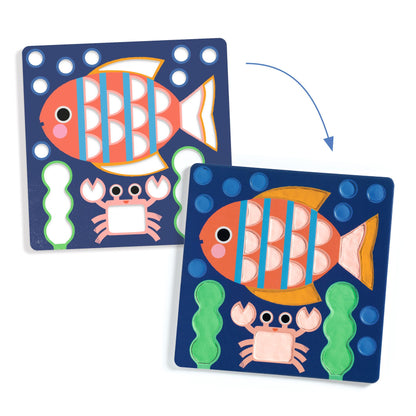 Djeco Air-Dry Clay Colouring – Cheeky Underwater