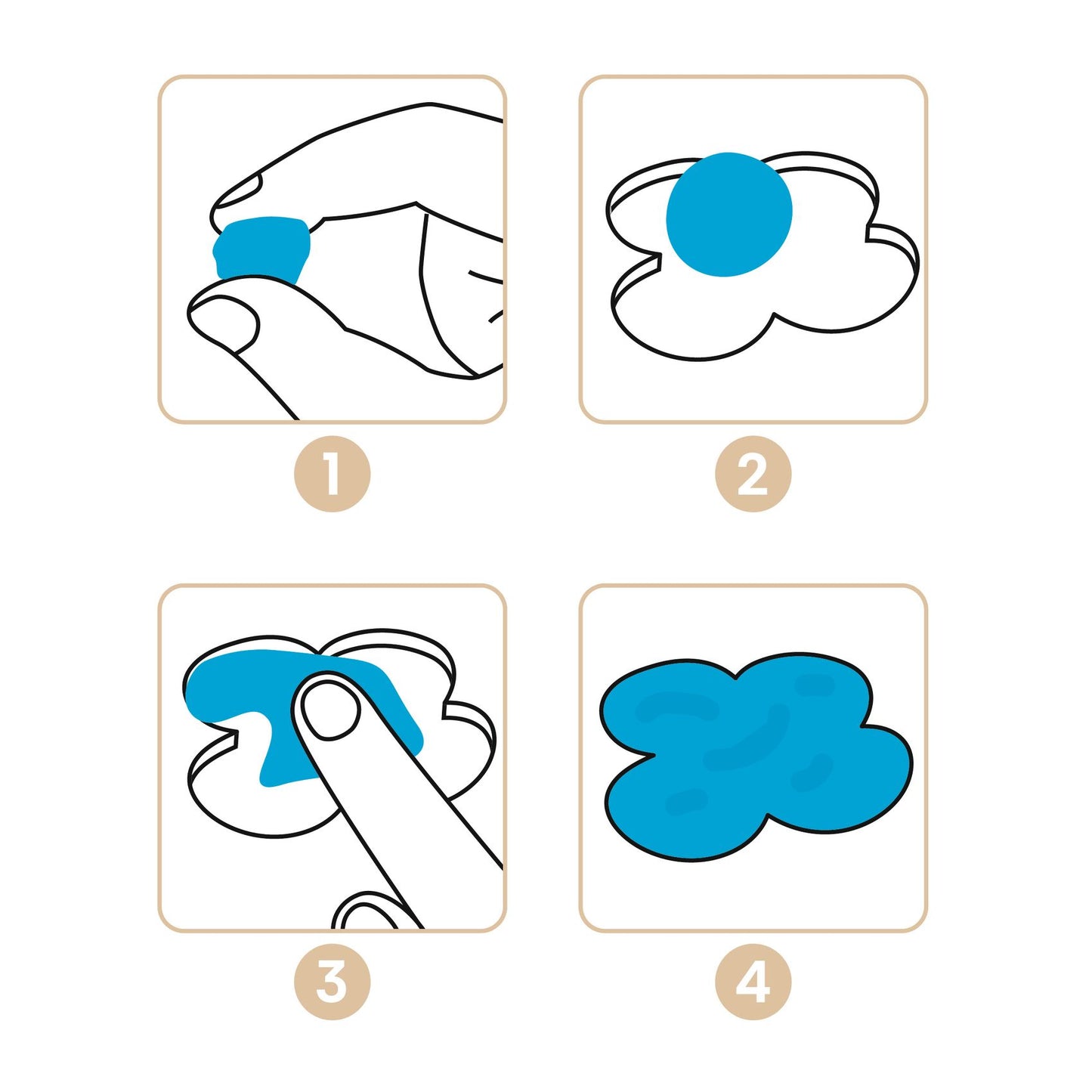 Djeco Air-Dry Clay Colouring – Cheeky Underwater