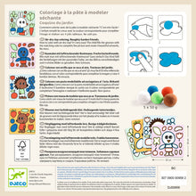Djeco Air-Dry Clay Colouring – Naughty Garden Friends