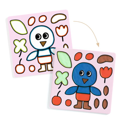Djeco Air-Dry Clay Colouring – Naughty Garden Friends