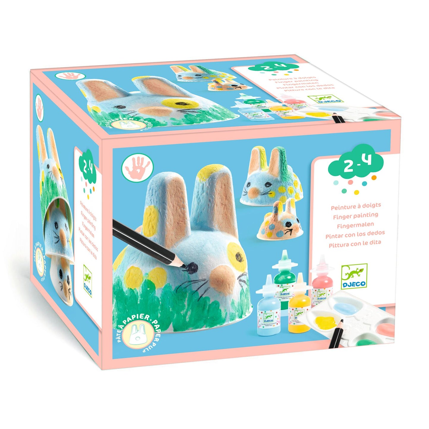 Djeco Finger Painting – Bunny Trio