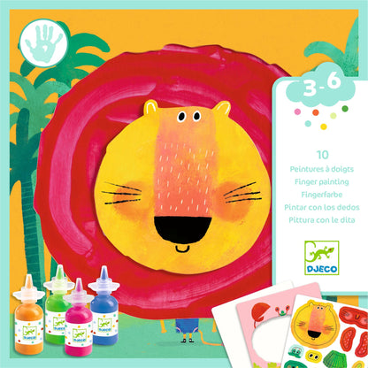Djeco  Finger Painting – Crazy Animals