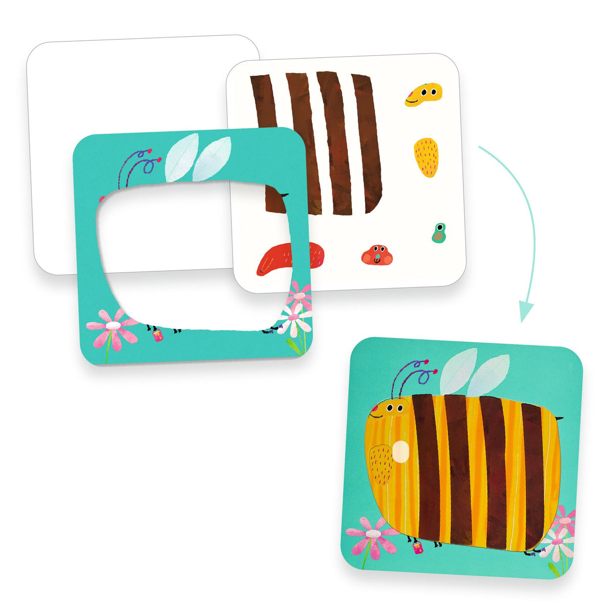 Djeco  Finger Painting – Crazy Animals