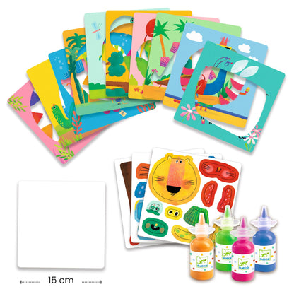 Djeco  Finger Painting – Crazy Animals