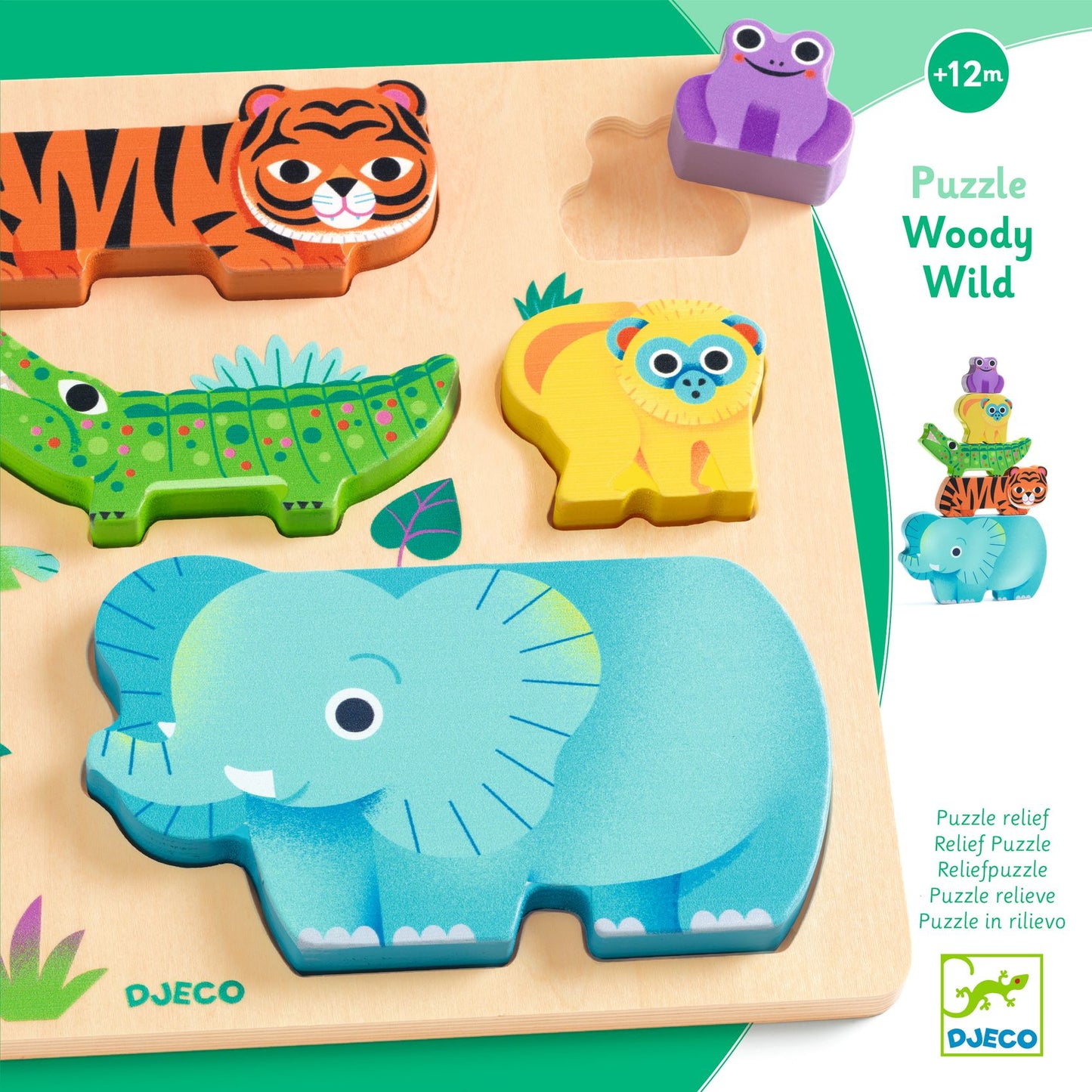 Djeco Woodywild Wooden Puzzle