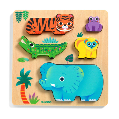 Djeco Woodywild Wooden Puzzle