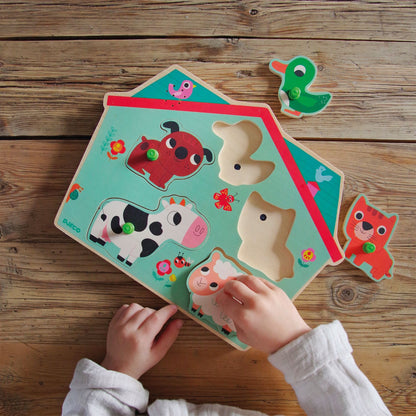 Djeco Wooden Sound Puzzles Ouaf Woof