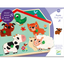 Djeco Wooden Sound Puzzles Ouaf Woof