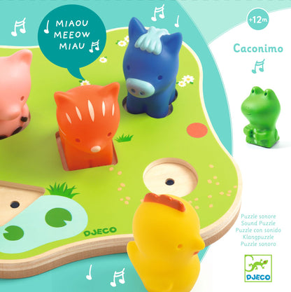 Djeco Wooden Sound Puzzles Caconimo