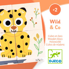 Djeco Wild & Co Wooden Blocks Puzzles