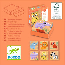Djeco Wild & Co Wooden Blocks Puzzles