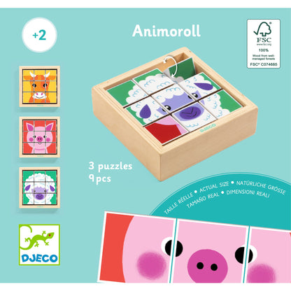 Djeco Tournanimo Animoroll Puzzle