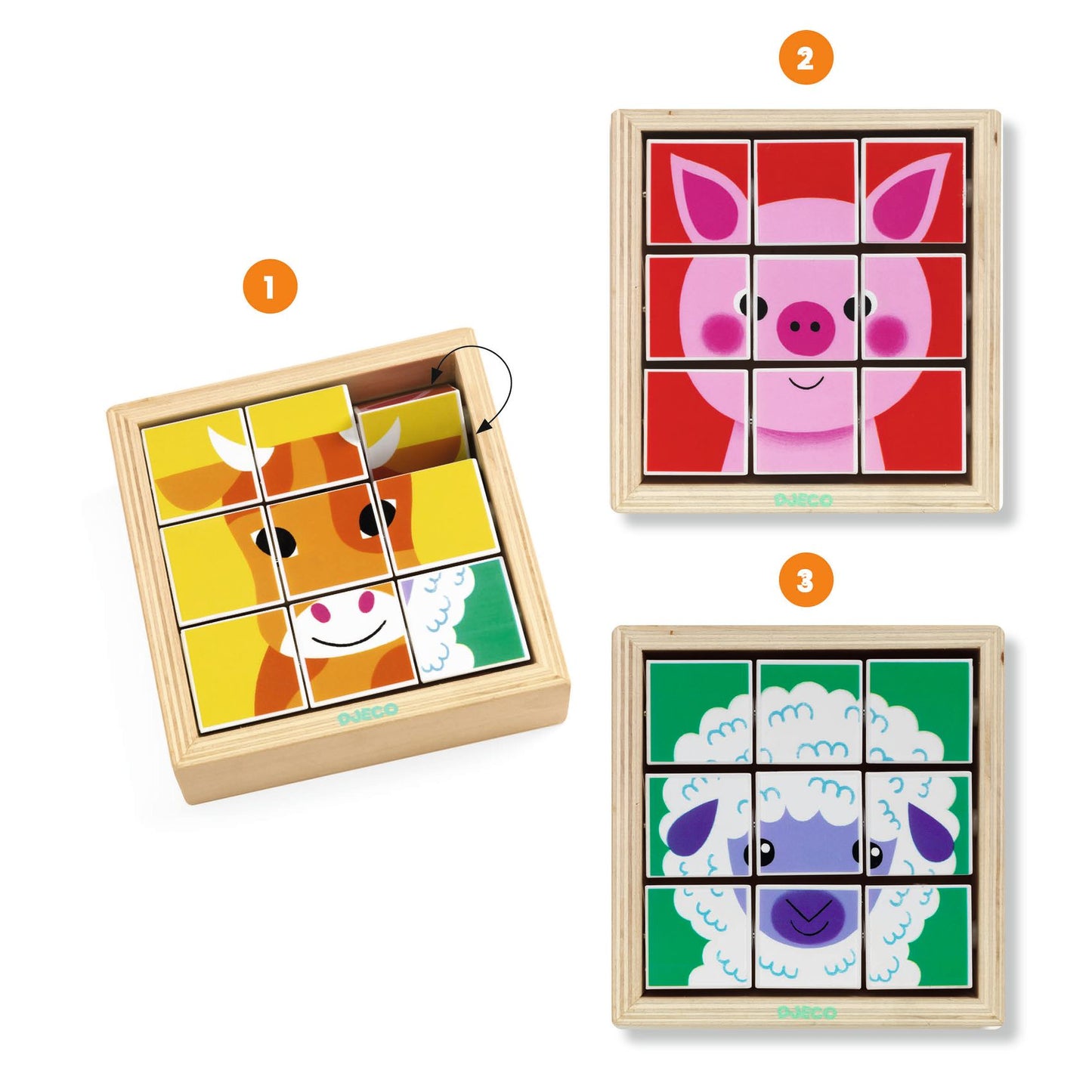 Djeco Tournanimo Animoroll Puzzle