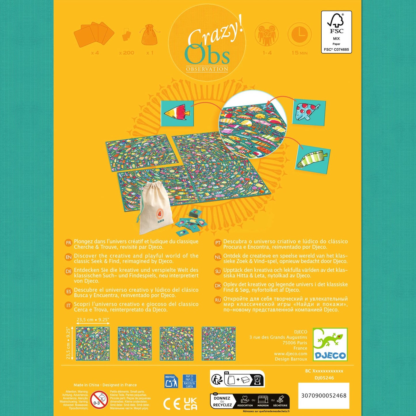 Djeco Fishy-Fish Observation Game