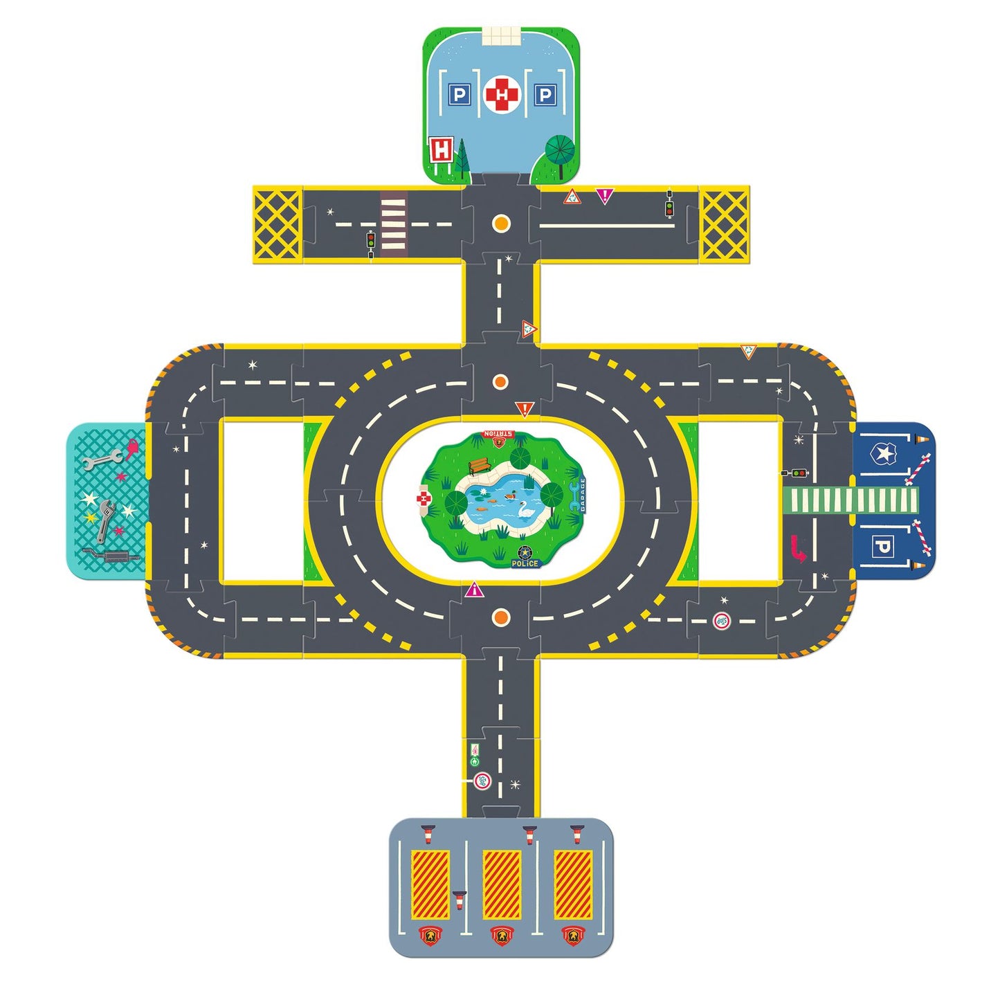 Djeco Puzzl'Up Géant City 28 pcs + 6 pcs