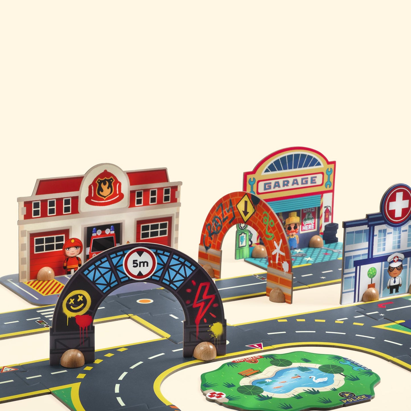 Djeco Puzzl'Up Géant City 28 pcs + 6 pcs