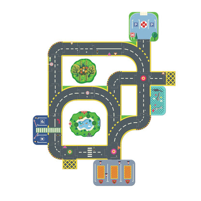 Djeco Puzzl'Up Géant City 28 pcs + 6 pcs