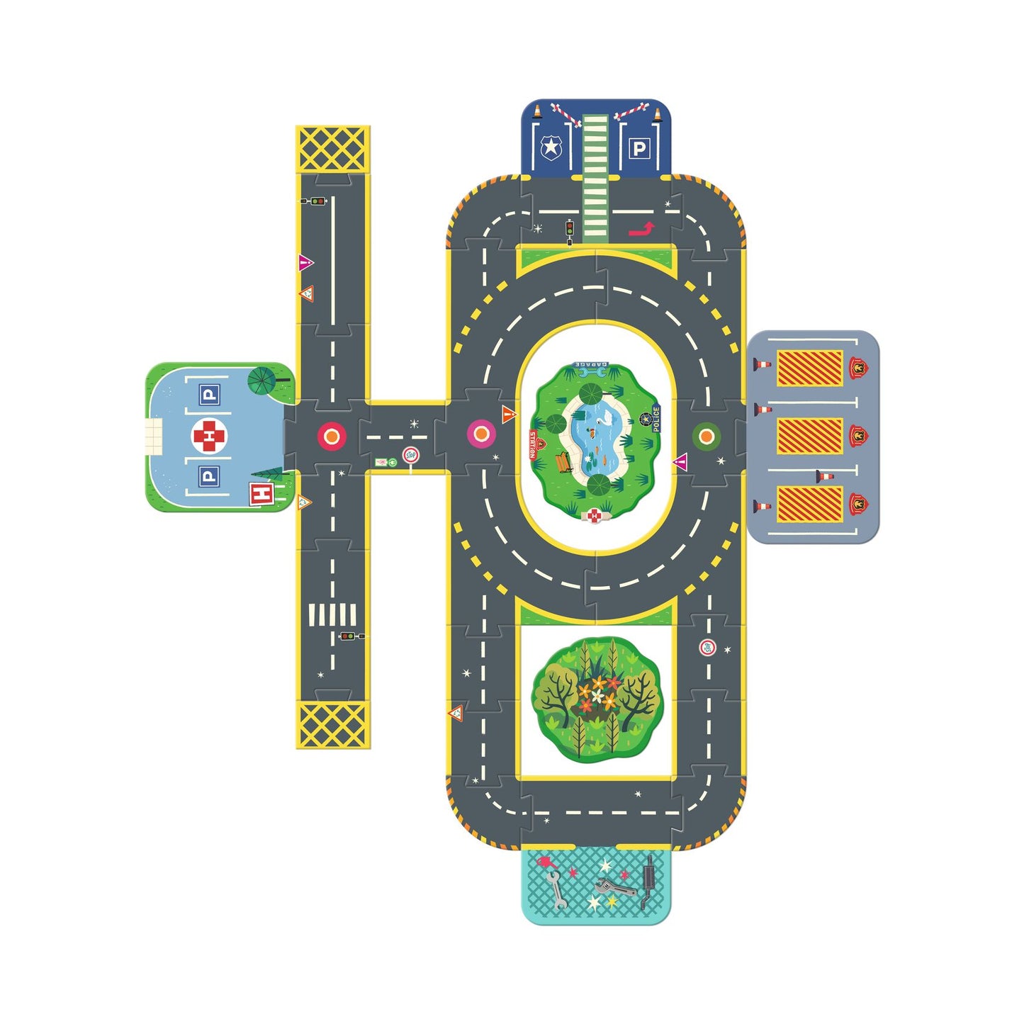 Djeco Puzzl'Up Géant City 28 pcs + 6 pcs
