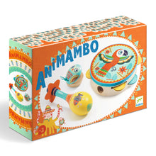 Djeco Set of 3 Animambo instruments: Tambourine. Maracas, Castanet