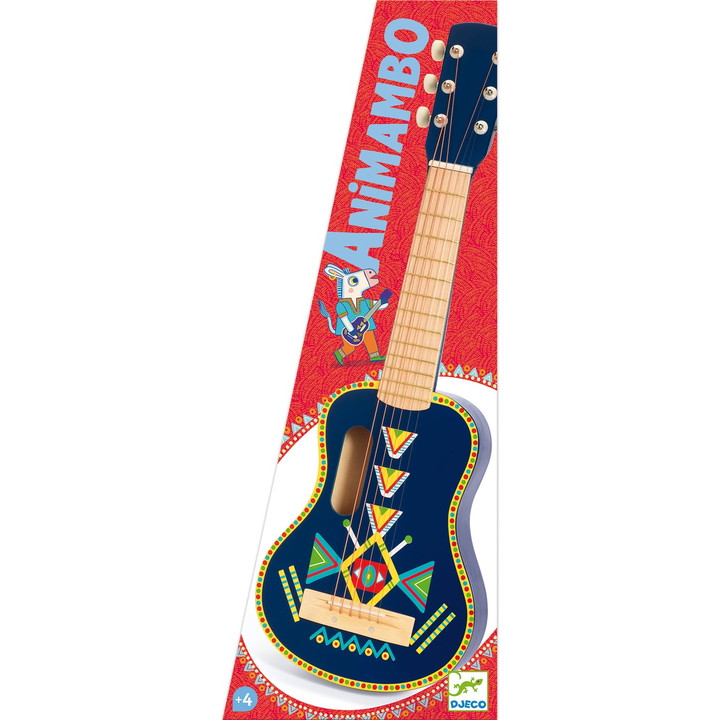 Djeco Animambo Guitar 6 Metallic Strings Guitar