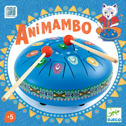 Djeco Large Tongue Drum - 11 Notes Animambo