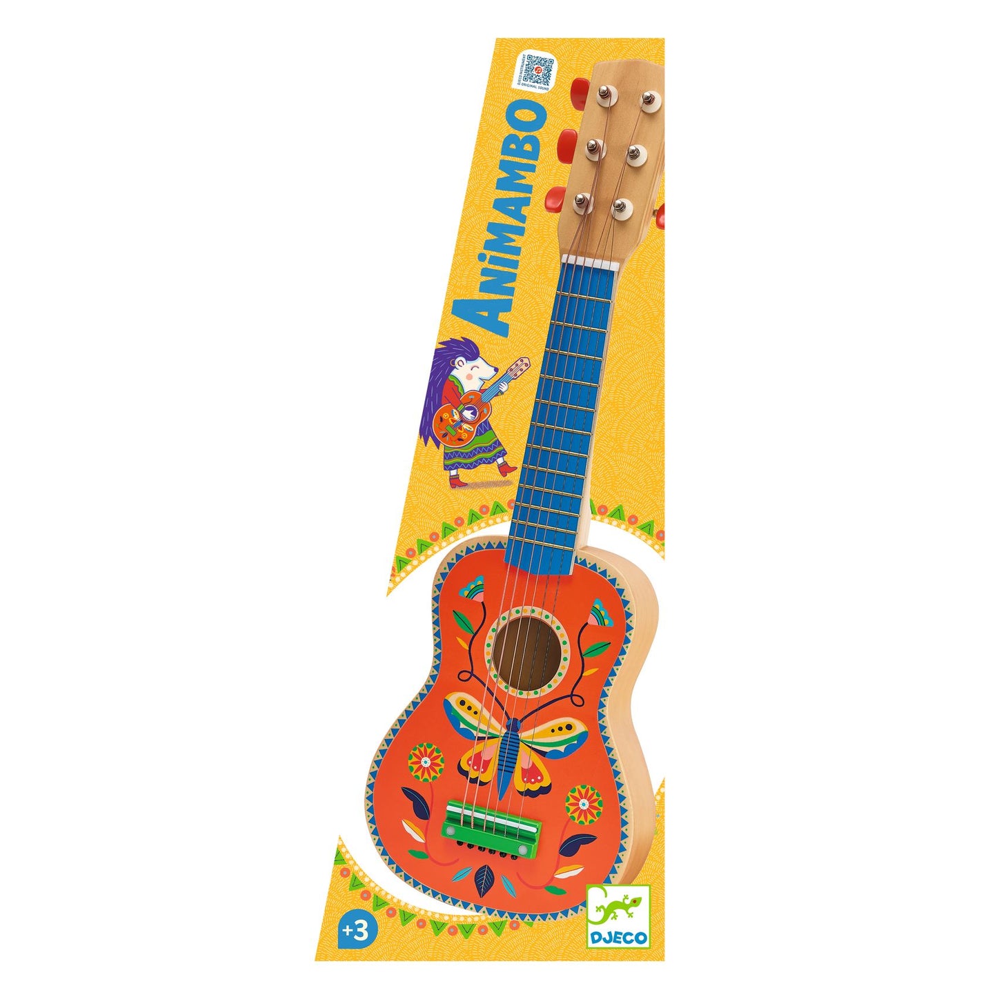 Djeco Guitar 6 Metal Strings - Small Size Animambo