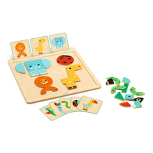 Djeco GeoBasic Wooden Magnetic Game