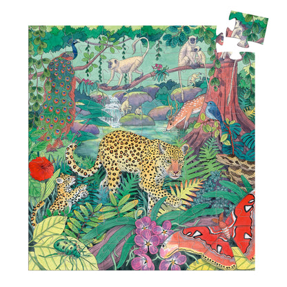 Djeco Indian Jungle - 54 Pcs Silhouette Puzzles