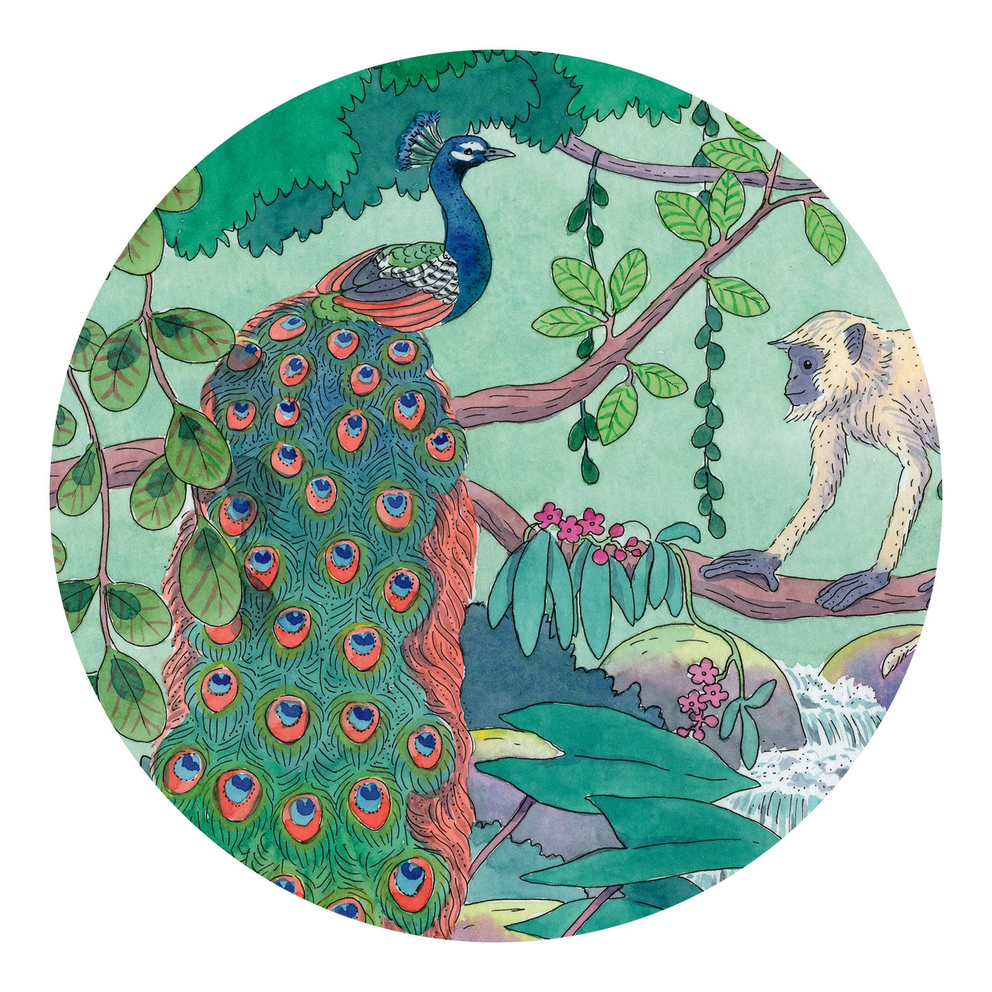 Djeco Indian Jungle - 54 Pcs Silhouette Puzzles