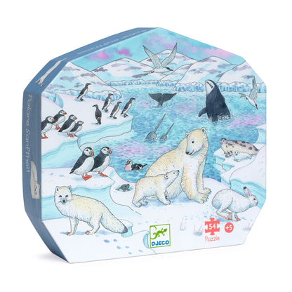 Djeco Polar Softness - 54 Pcs Silhouette Puzzles