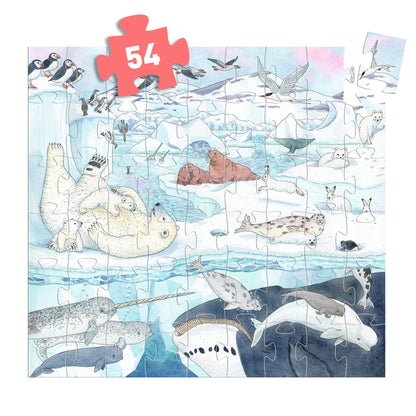 Djeco Polar Softness - 54 Pcs Silhouette Puzzles