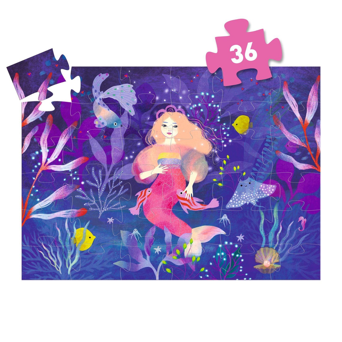 Djeco Ella, The Mermaid 36 Pce Puzzle