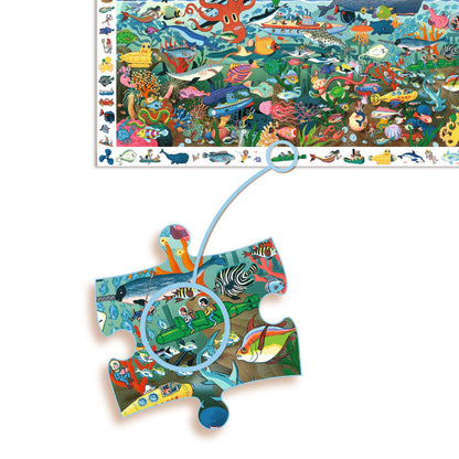 Djeco Secrets Of The Sea - 200 Pcs Observation Puzzles