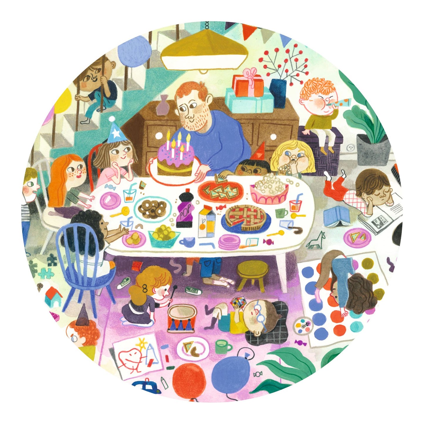Djeco Birthday Party -54 Pcs Observation Puzzles