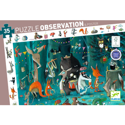 Djeco The Orchestra - 35Pcs Observation Puzzles