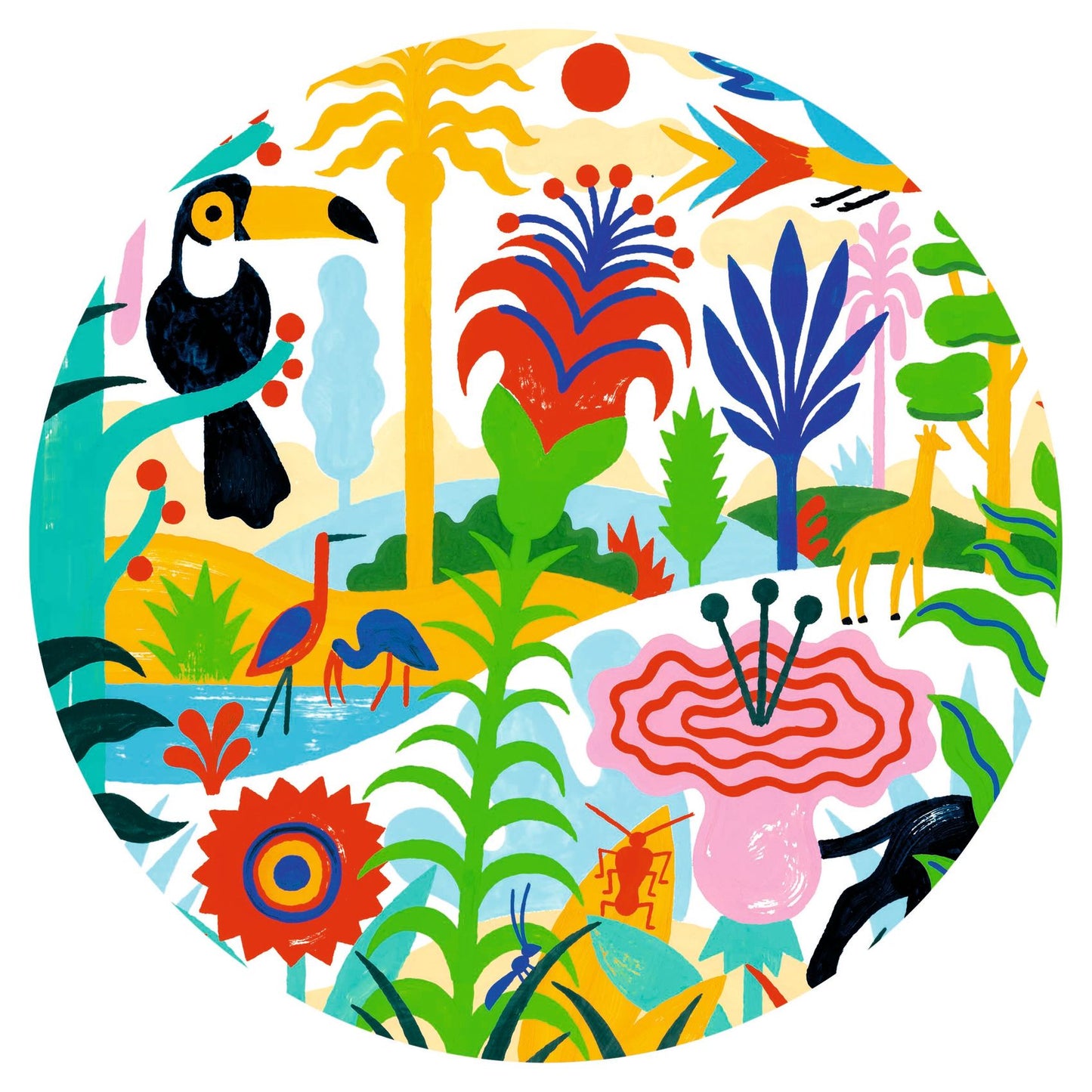 Djeco Jungle Jigsaw 100 Pce