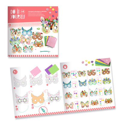 Djeco DIY Masks To Decorate Forest Animals Mosaics & Stickers