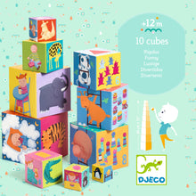 Djeco 10 Funny Nesting Stacking Blocks