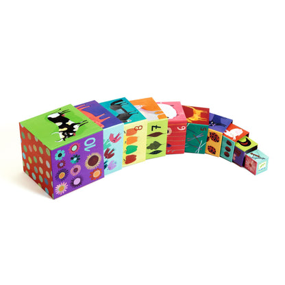 Djeco 10 Nature and Animal Blocks