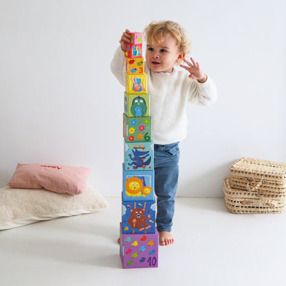 Djeco Rainbow Stacking Cubes