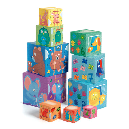 Djeco Rainbow Stacking Cubes