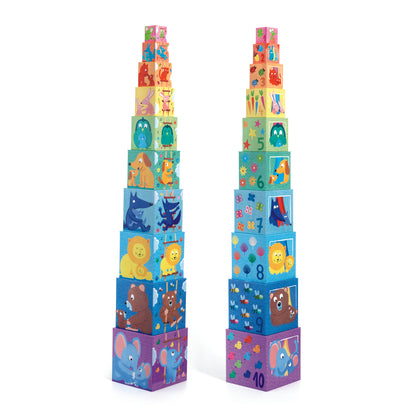 Djeco Rainbow Stacking Cubes
